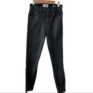 FRAME Ali High Rise Black Jeans Size 26